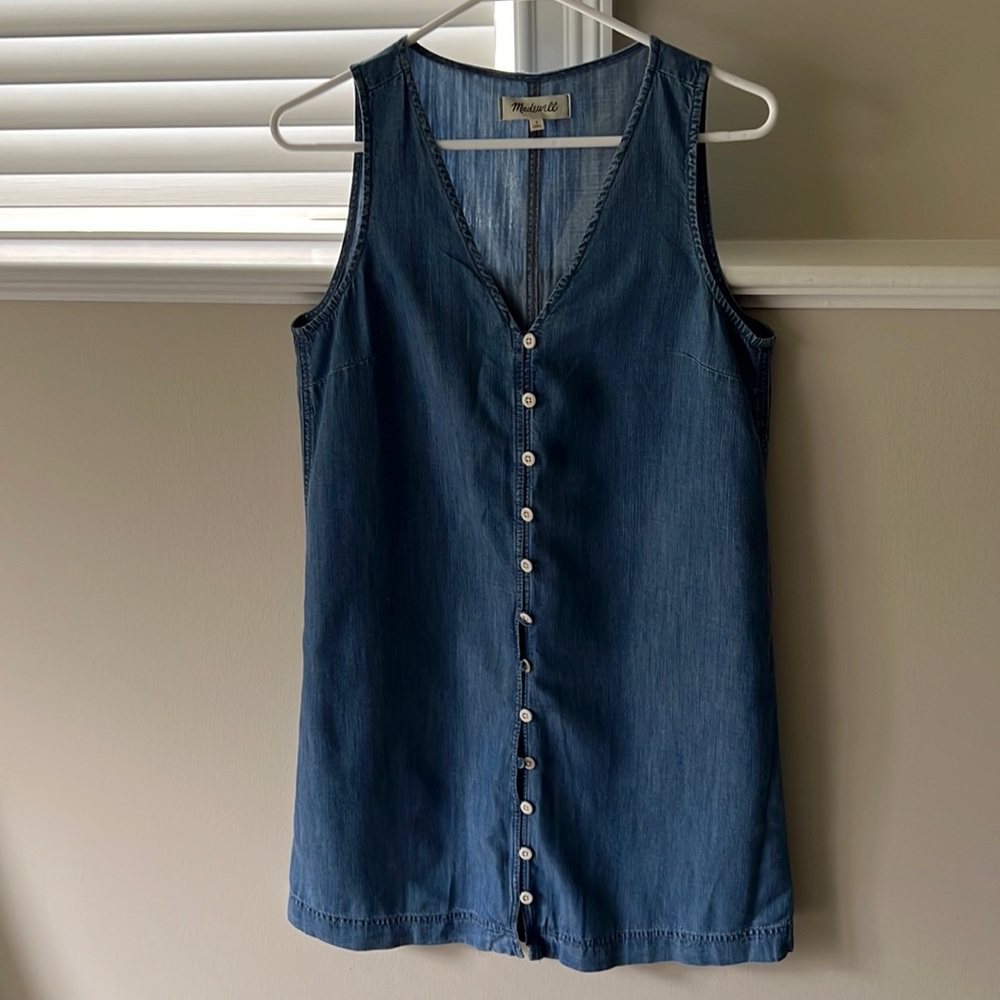 Madewell Sleeveless Blue Jean Dress